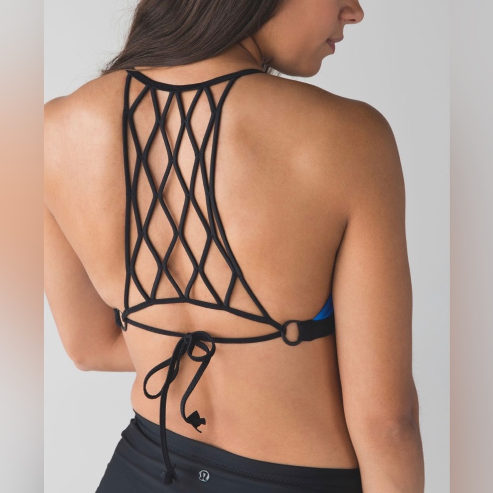 Lululemon Tidal Flow Net Top In Pipe Dream Blue /… - image 2